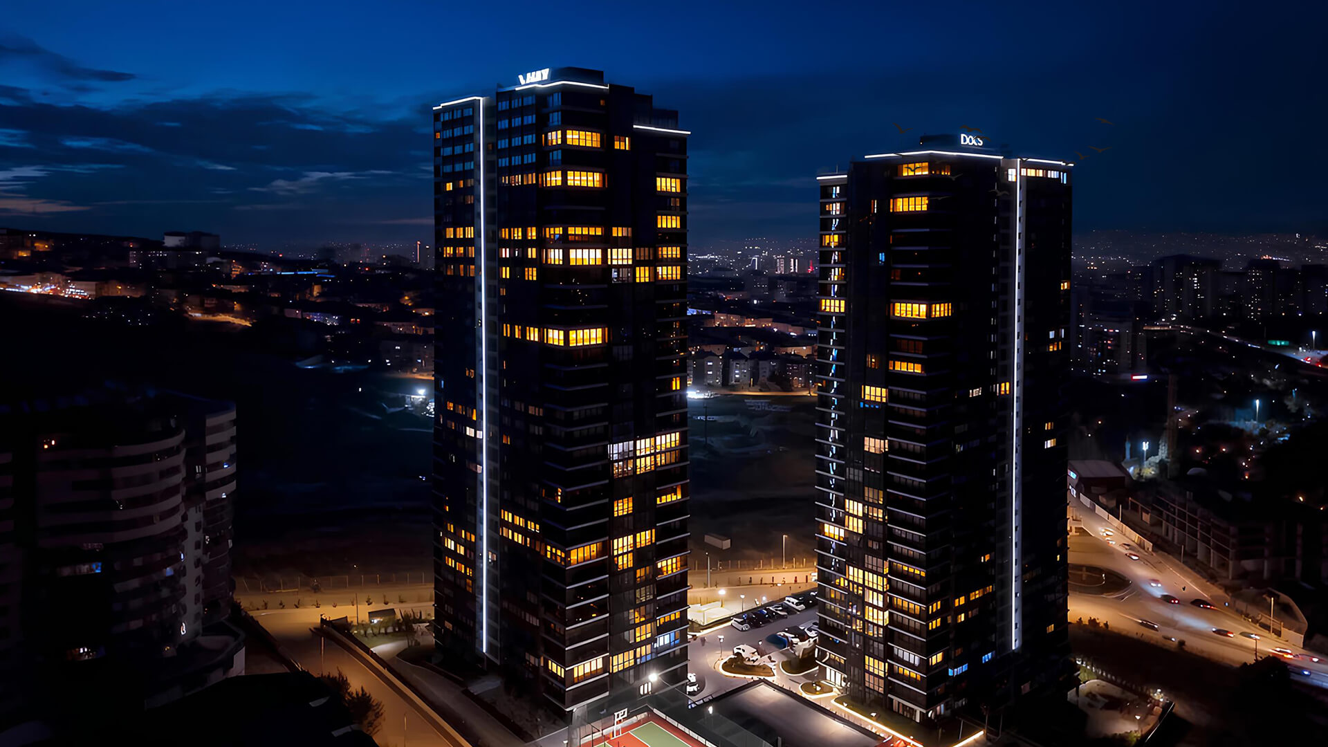 Modern mimari ve şehir silüeti 5